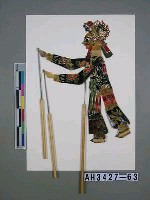 藏品(皮影戲偶—武淨)的圖片